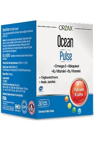 Ocean Pulse Omega3 30 Kapsül