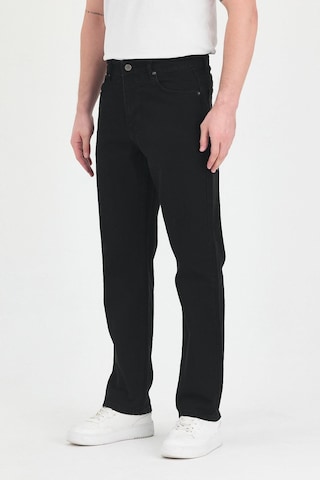 Polo State Erkek Baggy Fit Kot Pantolon Siyah Siyah