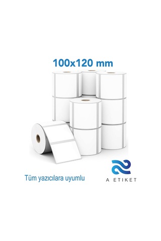 100x120 Termal Barkod Etiketi 400 Sarım 1