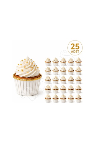 Muffin Kalıbı 25li Beyaz