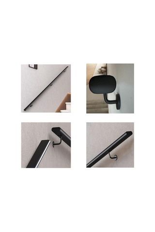 Modern Minimalist Metal Merdiven Küpeşte, İç/dış Mekan Merdivenleri İçin Kaymaz Güvenlik Korkuluğu, Altın, Beyaz, Siyah, 4,6 Ft 140 Cm - Tavan Arası Ve Ev Dekoru İçin Mükemmel