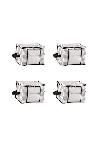 Adet Lüks Pencereli Çok Amaçlı Dolap Düzenleyici Hurç Çorap Hurcu 34 X 22 X 22 Cm Siyah Diğer