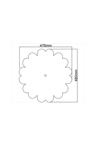 Motifpiyer Lamba Tavan Göbeği-52-46cm-cap-3adet