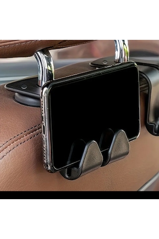 2 Adet Araba Koltuk Arkası Kancaları,çok Fonksiyonlu Telefon Tutu