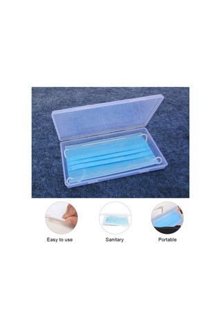 Xindoker Pp Materyal Transparan Maske Saklama Kutusu - Islaklık Ve Toz Koruyucu, 10 Adet Maske Tutabilir, Taşınabilir Ev/iş/outdoor Kullanıma Uygun Diğer