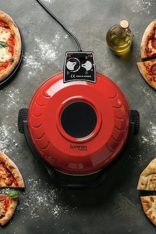 Lorenzo Pietra 12in1 Pizza Makinesi Lahmacun Tandır Ekmeği Bazlama Ve Fırın Yemekleri + Tepsi