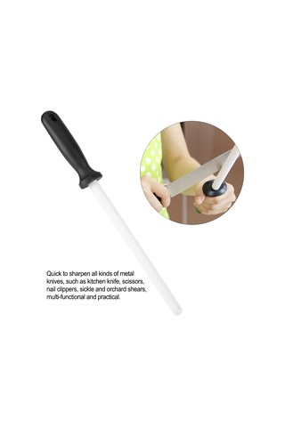 Kosona 8 İnç Seramik Bıçak Taslağı - Kaba Ve İnce Taslama İçin Dayanıklı Abs Kollü Çok Fonksiyonlu Alet