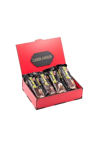 Sevdiklerinize Özel Kırmızı Ahşap Hediye Kutusunda 4 Adet Browni Intense Canım Annem Yazılı 18773531