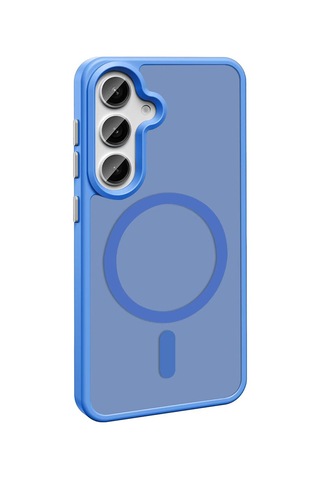 Zore Galaxy S25 Plus Kılıf M-safe Şarj Özellikli Mat Arka Yüzey Nvth Sio Kapak - Rose Gold Altın