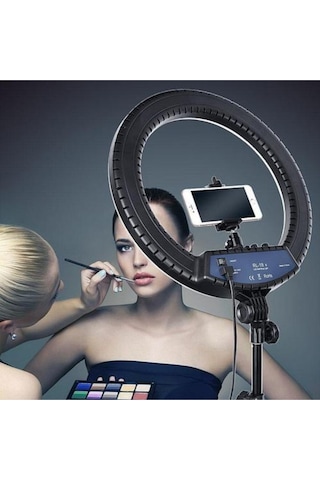 A+ Kalite Megalux Ring Light Led Işık Halkası 18 Inç Profesyonel Influencer Işığı 210 Cm Monopod