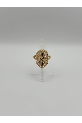 Arnes Jewelry Çelik 22 Ayar Altın Kaplama Ayarlanabilir Yüzük Ar493nes Gold