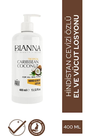 Bianna Hindistan Cevizi Özlü El Ve Vücut Losyonu 400 ML