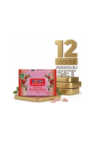 Safia Gül Banyo Sabunu 12x600 Gr