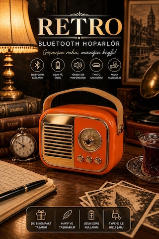 Jasper Jpr-4502 Klasik Retro Müzik Kutusu Usb-sd Kart- Aux - Bluetooth Destekli