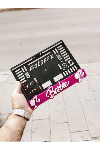 Motor Plakalık Barbie Takmatik Pleksi 3d Kabartma Kişiye Özel Lazer Kesim
