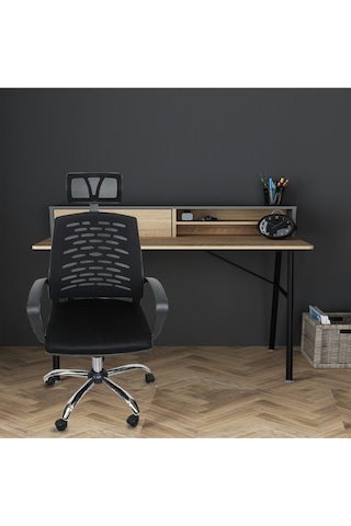 Berlin Medium Fileli Müdür Koltuğu Yönetici Koltuğu Ofis Koltuğu Büro Koltuğu Siyah