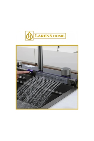 Arvella Elektronik Akıllı Eviye Seti 304 Çelik 4 Mm Antrasit