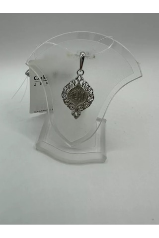 Gold Plaza Jewelry Allah Gümüş Müslüman Kolye 192058600 Gri