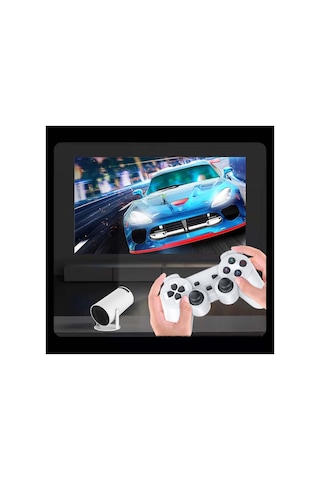 X10plus Android Projektör + Game Projector Ultra Hd 4k Ev Sinema Yansıtma Oyun Projeksiyon Cihazı