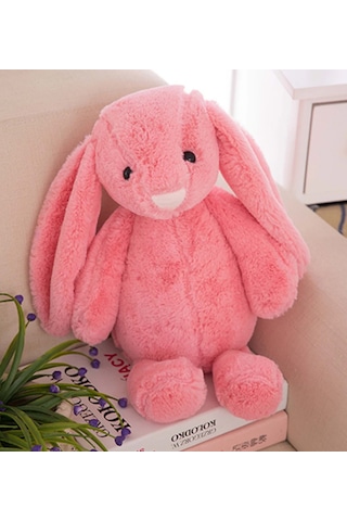 Uyku Arkadaşım Uzun Kulak Bunny Peluş Tavşan 65 Cm Pembe
