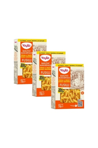 Yayla Glutensiz Bakliyat Makarnası Kırmızı Mercimek Kinoalı & Sebzeli 250 Gr X 3 Adet