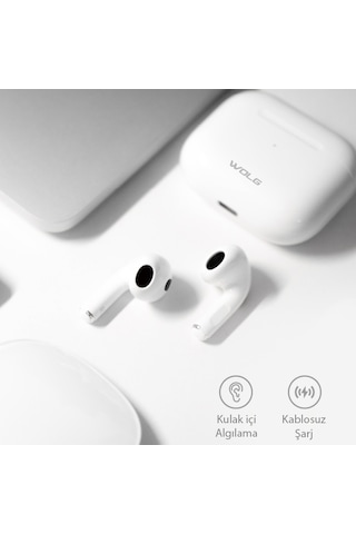 Wolg TB04 TWS Kablosuz Bluetooth 5.1 Kulakiçi Kulaklık