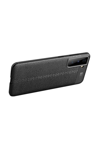 Samsung Uyumlu Galaxy S21 Kılıf Deri Tarzı Niss Silikon Case