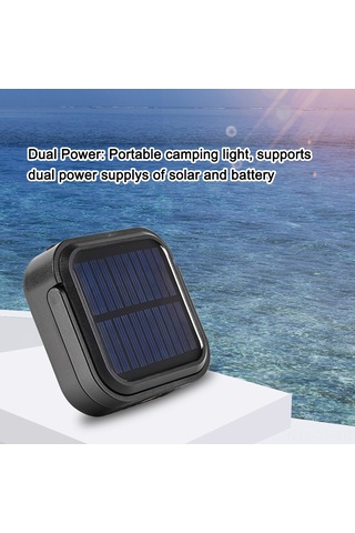 Yifomall Solar Ve Pil İkili Beslemeli Fener, Ayarlanabilir Parlaklık Ve Renk Sıcaklığı, 3000mah Usb Şarj Edilebilir, Ip44 Su Geçirmez, Kamp, Piknik, Acil Durum Için Led Çadır Lambası - Siyah Siyah