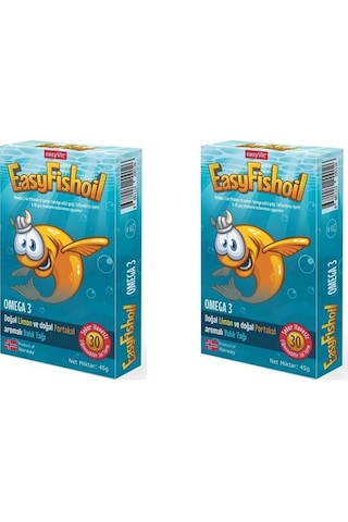 Easyfish Oil Omega 3 30 Tablet Balık Yağı 2 Adet