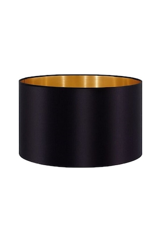 2 Adet Gold Kaplama Siyah Abajur Siyah
