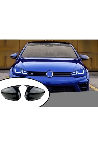 Vw Golf 7 Batman Yarasa Ayna Kapağı Piona Black Abs 2012-2019