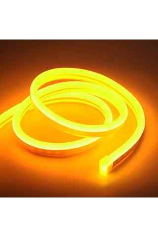 12v Neon Şerit Led Amber Işık