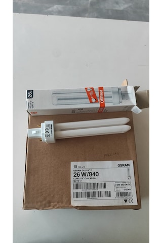 Osram Dulux D 26w/840 G24d-3 Cool White Ilık Beyaz / Doğal Beyaz Ampul