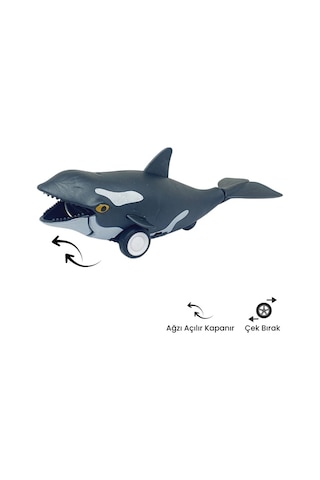 Sürtmeli Hayvanlar 2'li - Köpek Balığı Ve Orka Balina Hayvan