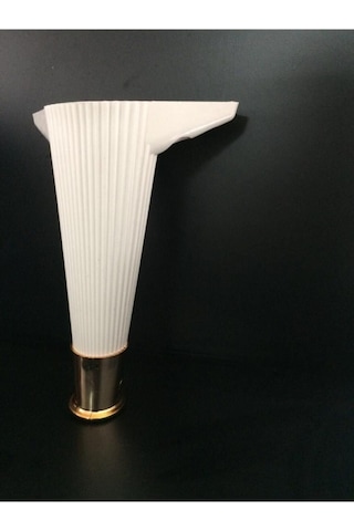Asya Çizgili 20cm Beyaz / Gold Mobilya Ayağı- Dolap, Koltuk , Tv