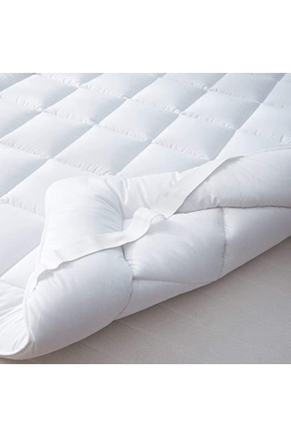 Elyafsepeti Dört Köşe Lastikli Kapitoneli Yün Dolgulu Uyku Pedi