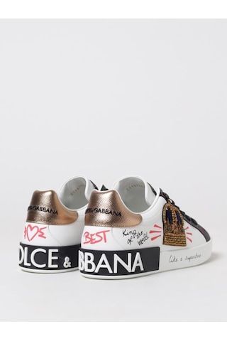 Dolce & Gabbana Portofino Sneakers In Leather Çok Renkli