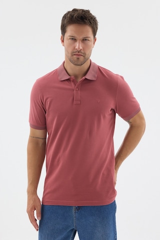 İmza Pembe Polo Yaka Pike Kısa Kol Slim Fit %100 Pamuk Tişört 1011260171 Gülkurusu