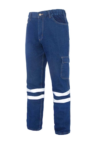 Myform Sona Denim 2136 Kot İş Güvenliği Pantolonu Mavi