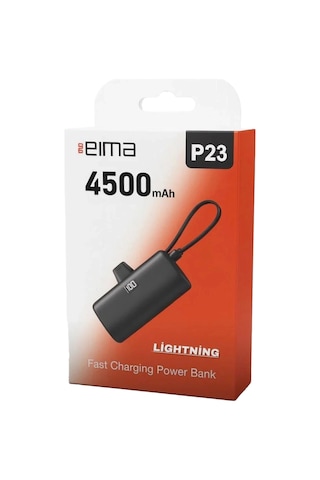 Eıma P23 Lightning Mini Powerbank 4500 Mah Taşınabilir Hızlı Şarj Beyaz