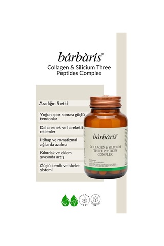 Barbaris Collagen&sılıcıum Three Peptıdes Complex 30 Tablets