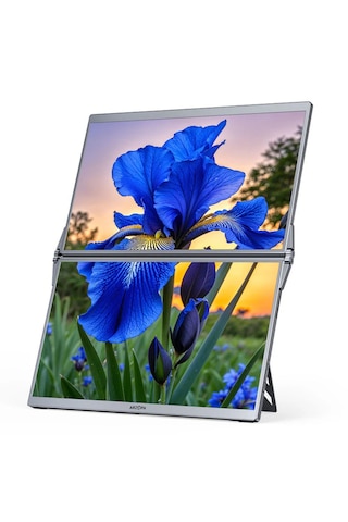 Arzopa E1 Dual-screen 15.6 İnç 60hz Full Hd Ips Type-c Çift Ekran Katlanabilir Monitör