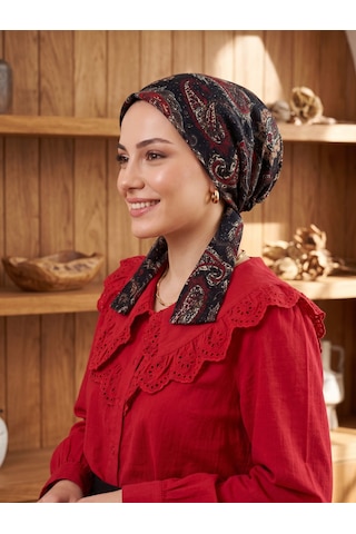 Raşelkori Tesettür Eşarp Bone Siyah