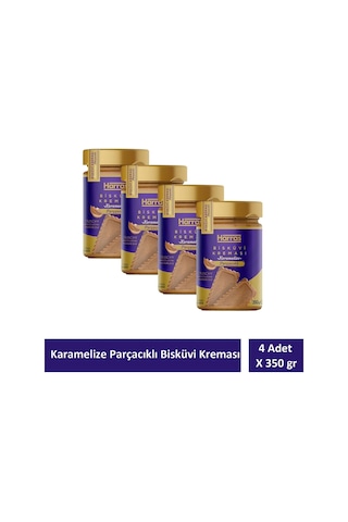 Karamelize Bisküvi Kreması Bisküvi Parçacıklı Crunchy 350 Gr X 4 Adet