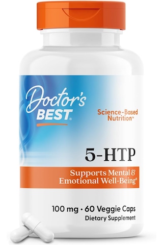 Doctors Best 5-htp Tryptophan Supports Mental & Emotional Well-being 60 Veggie Caps