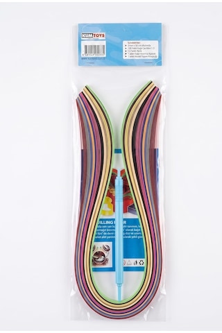 Hobi24 Quilling Seti, Kağıt + Kıvırma Aparatı 50cm5mm 15renk