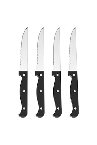 Sumuhome Snıtta Biftek Bıçak Seti Siyah 22 Cm 4 Parça Siyah