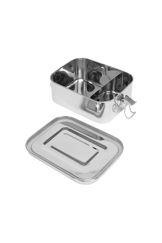Kuchenprofi Lunchbox "classic" Paslanmaz Çelik, Silikon Contalı Ve Bölmeli Sefer Tası Saklama Kapları Gri