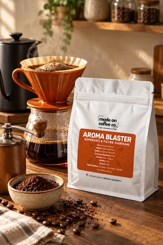 Aroma Blaster Filtre Ve Espresso Harmanı 200 Gr Natural Ve Yıkanmış Medium Kavrum - Filtre Makinesi İçin Öğütülmüş
