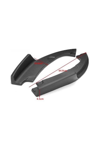 Honda Cıvıc Fc5 Arka Tampon Çıkıntılı Flap Takımı Pıano Black